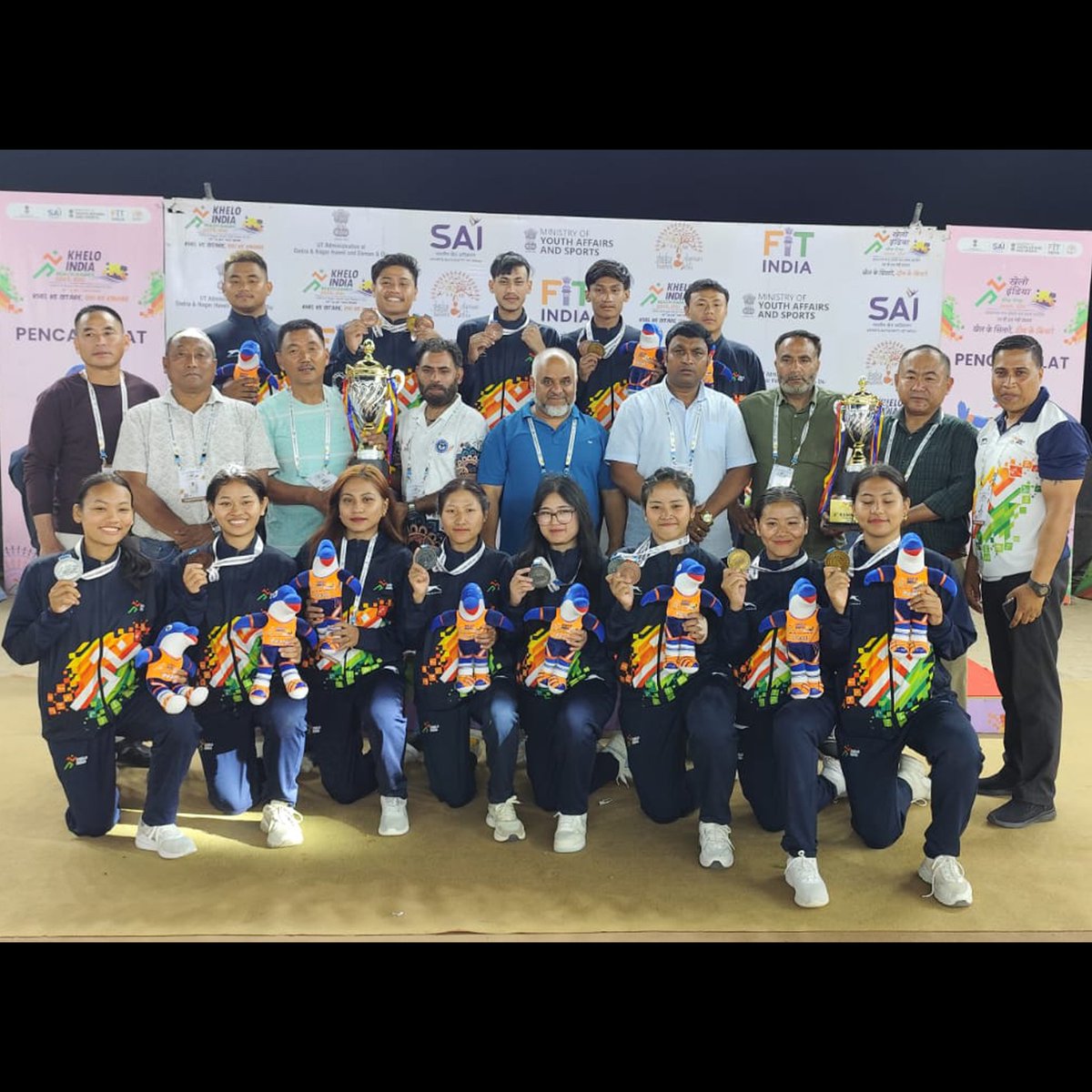 Nagaland athletes shines at Khelo India Beach Games 2025 held at Daman &amp; Diu! 🏆🎉🎊

Pencak Silat: 4 Gold, 2 Silver, 4 Bronze
Women: Champions
Men: 2nd Runner-Up

Sepaktakraw: 1 Gold, 1 Silver, 1 Bronze
Women: Champions

Overall 2nd Runner-Up.
Congratulations everyone!! 🎉