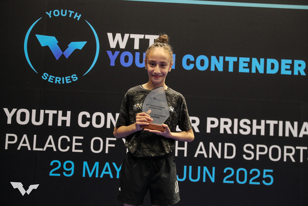 لقطات من تتويج بطلتنا الواعدة #رشا_لغريبي بالمركز الأول في فئة تحت 11 سنة ببطولة كوسوفو الدولية لكرة الطاولة .. ضمن سلسلة بطولات wtt كونتندر للشباب 🏆🥇🏓

#الاتحاد_القطري_لكرة_الطاولة