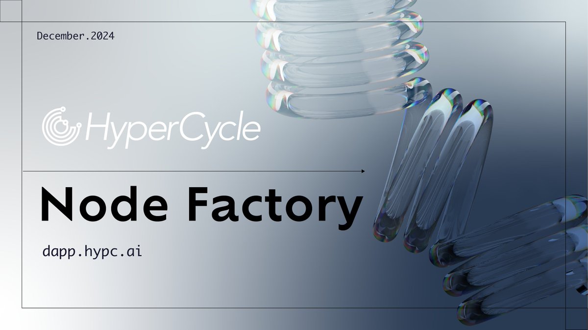 Own a Node Factory &amp; Join the AI Computation Economy   

🌐 Set up your Node Factory and unlock 7% APR, automatically enrolling in the Node Factory Reward Pool hosted by NodeMarket.  

💡 AI Compute Commerce – Coming Soon! 
Subscribe to the <a href="/hyperpgcom/">HyperPG</a>  Management Service (HMS).