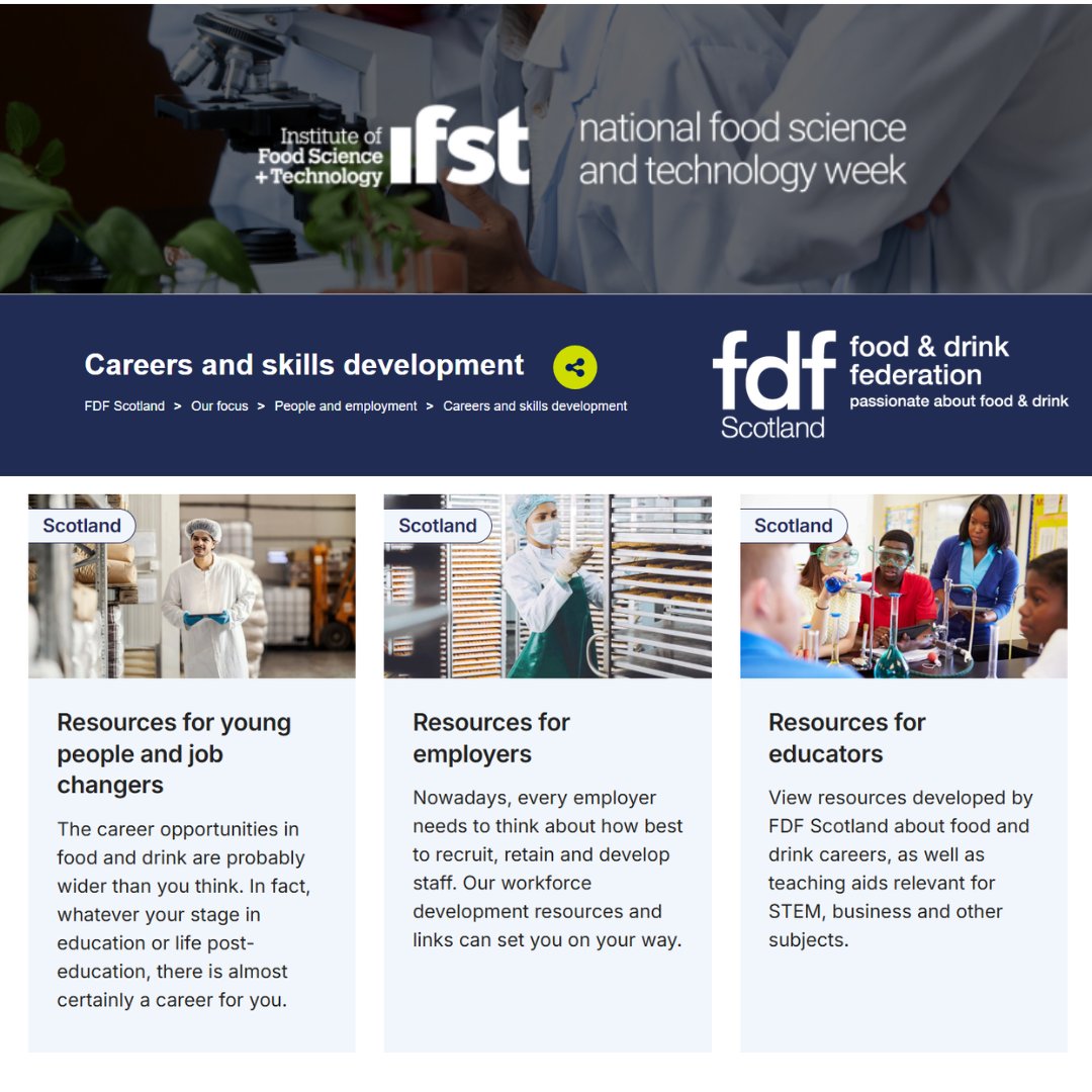 It's Food Science and Technology Week!
There is so much opportunity in the food industry.
Check out our Careers and Skills Development hub for inspiration, resources, and info ➡bit.ly/4jOd9IB
<a href="/ifstnews/">IFST</a> #foodscitechweek