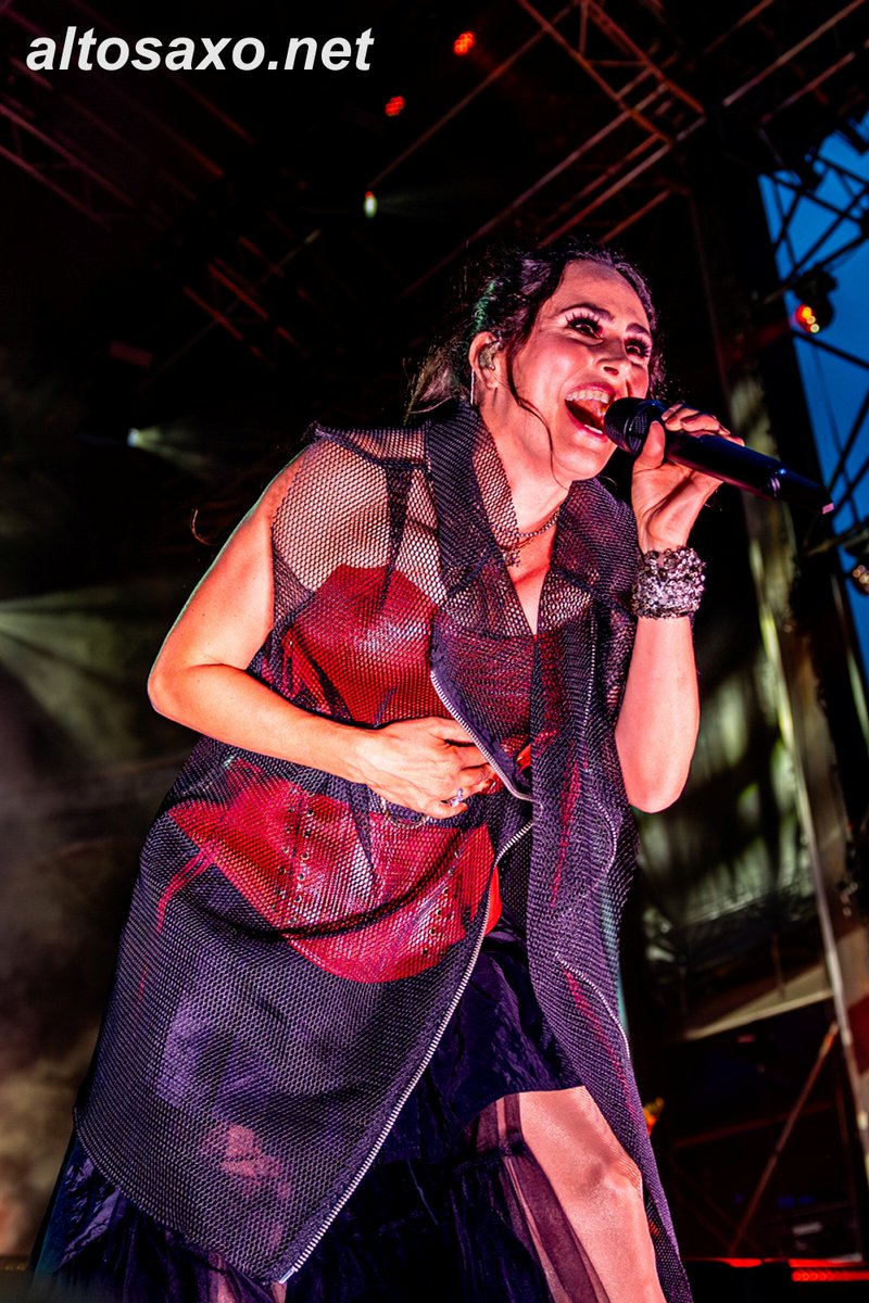 Sharon den Adel of Within Temptation performs at Vestrock 2025 at Buitenvest in Hulst, Netherlands on May 31, 2025. 
ALTOSAXO Music Apparel 
altosaxo.net