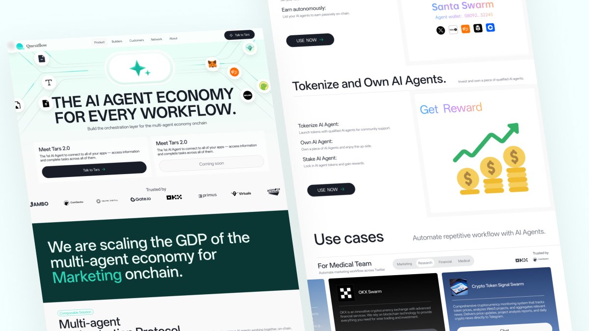 Questflow (@questflow) on Twitter photo We are beyond excited to announce our brand-new official website is live and ready for you to explore!
Here’s what’s waiting for you:
🚀 User App — Easily command Tars to execute tasks on demand. In Alpha, invite only in current stage.
 🛠️ QDP for Developers — Build and We are beyond excited to announce our brand-new official website is live and ready for you to explore!
Here’s what’s waiting for you:
🚀 User App — Easily command Tars to execute tasks on demand. In Alpha, invite only in current stage.
 🛠️ QDP for Developers — Build and