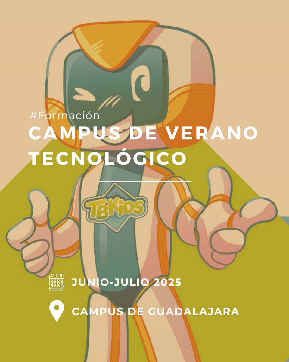 Cultura UAH 🤩 (@culturauah) on Twitter photo ¡Campamentos de verano en la Universidad de Alcalá!🤩
⏰INSCRIPCIONES ABIERTAS
🤖 Campus Tecnológico: actividades de robótica y programación (Guadalajara)
🌳Misión: Salvar la Tierra.
Toda la información en cultura.uah.es/es/
<a href="/alcabot/">Alcabot UAH</a> <a href="/eps_uah/">EPS UAH</a> <a href="/UAHes/">Universidad Alcalá</a> <a href="/FGUAes/">Fundación General de la Universidad de Alcalá</a> ¡Campamentos de verano en la Universidad de Alcalá!🤩
⏰INSCRIPCIONES ABIERTAS
🤖 Campus Tecnológico: actividades de robótica y programación (Guadalajara)
🌳Misión: Salvar la Tierra.
Toda la información en cultura.uah.es/es/
<a href="/alcabot/">Alcabot UAH</a> <a href="/eps_uah/">EPS UAH</a> <a href="/UAHes/">Universidad Alcalá</a> <a href="/FGUAes/">Fundación General de la Universidad de Alcalá</a>