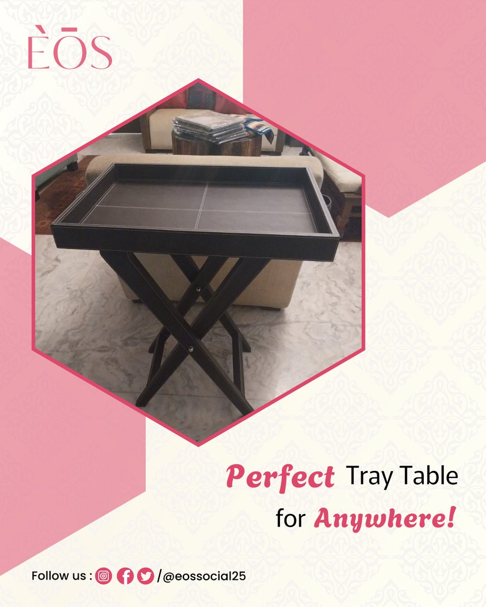 eossocial25's tweet photo. ✨ Perfect Tray Table for Anywhere!
Compact, classy, and crafted to move with you — from couch to balcony, it’s elegance on the go. 🥂📚
💌 DM @eossocial25 to grab yours today!
#PerfectTrayTable #EOSLuxury #CompactElegance #PortableStyle #TrayTableGoals #FunctionalDesign https://t.co/vQUwSwPlsU