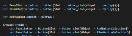 SplaProductions's tweet image. Good morning, creators! ☕️
Ever wondered how to get custom buttons in your Fortnite maps using Verse UI?
It's simpler than you think!
What cool button designs are you thinking of?
#UEFNtip #Verse #Fortnite