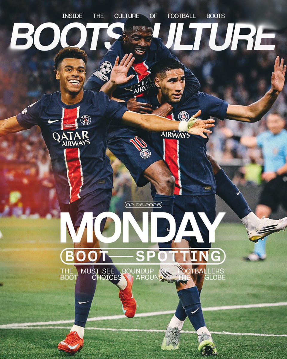 bootsculture's tweet photo. 𝐌𝐎𝐍𝐃𝐀𝐘 𝐁𝐨𝐨𝐭-𝐒𝐩𝐨𝐭𝐭𝐢𝐧𝐠— The Must-See Roundup of Footballers’ Boot Choices around the globe ☕️🗞️

📲 Full episode: https://t.co/jMkzrTvpZL

#bootsculture #mondaybootspotting #bootspotting #footballboots #scarpedacalcio https://t.co/vlyQJiBMlb