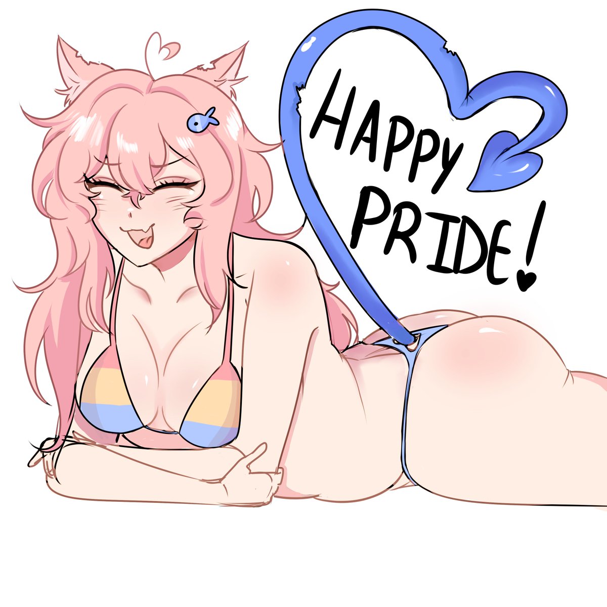 HAPPY PRIDE MONTH!!!!! I AM PANSEXUAL AF >:3
#PrideMonth #art