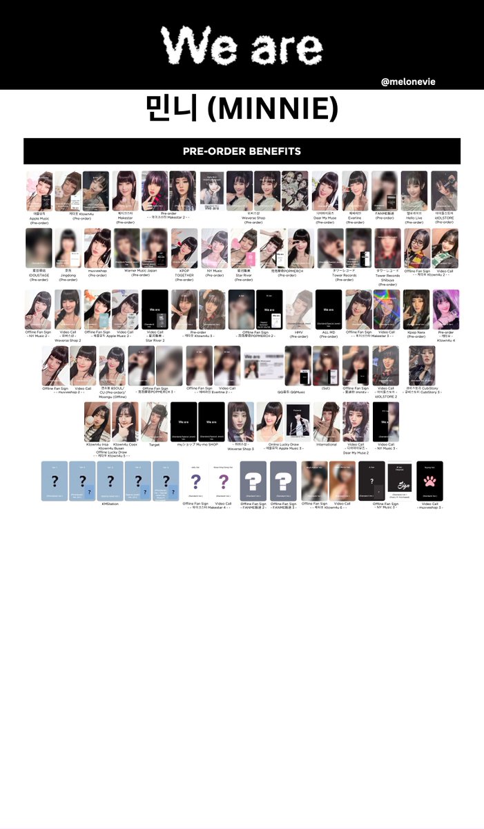 i-dle 'We are' Photocard Template Minnie + MS2, EL, POPMerch, NY