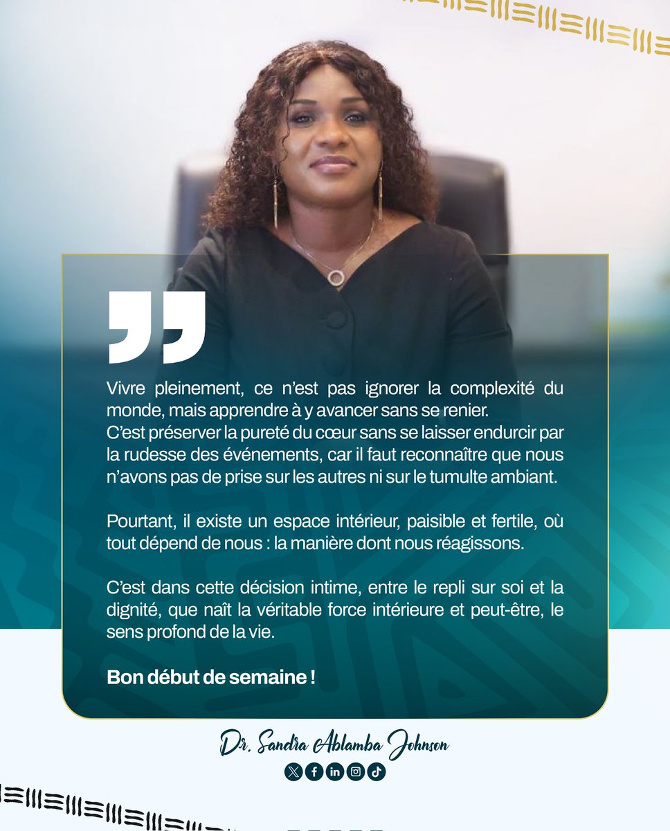 Vivre pleinement, ce n’est pas ignorer la complexité du monde, mais apprendre à y avancer sans se renier.
C’est préserver la pureté du cœur sans se laisser endurcir par la rudesse des événements, car il faut reconnaître que nous n’avons pas de prise sur les autres⤵️