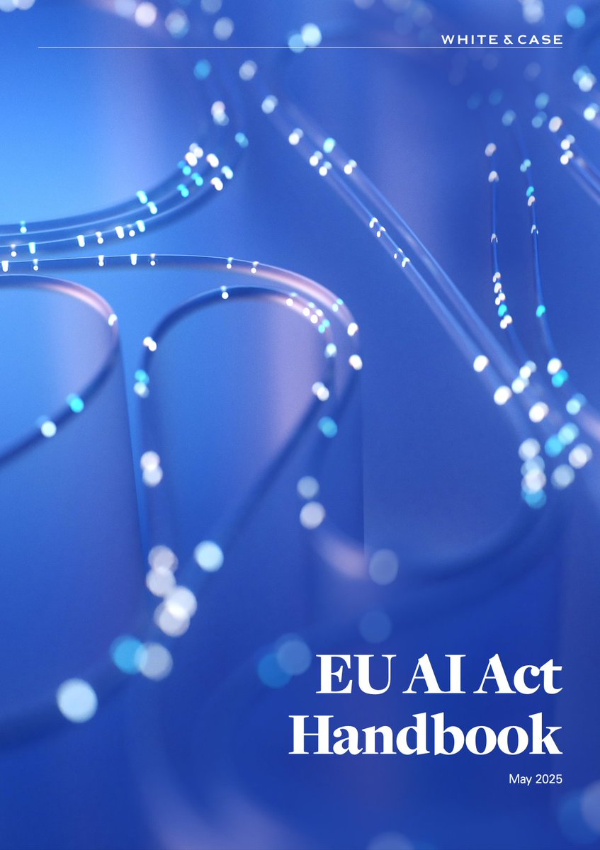 coinix (@coin_ix) on Twitter photo Over recent years, #AI has moved from experimental corners of research labs into the operational core of businesses across the EU and beyond. The EU AI Act is provided by <a href="/WhiteCase/">White & Case LLP</a> & it emphasises practical compliance over legal theory.
Download it here: media.licdn.com/dms/document/m… Over recent years, #AI has moved from experimental corners of research labs into the operational core of businesses across the EU and beyond. The EU AI Act is provided by <a href="/WhiteCase/">White & Case LLP</a> & it emphasises practical compliance over legal theory.
Download it here: media.licdn.com/dms/document/m…