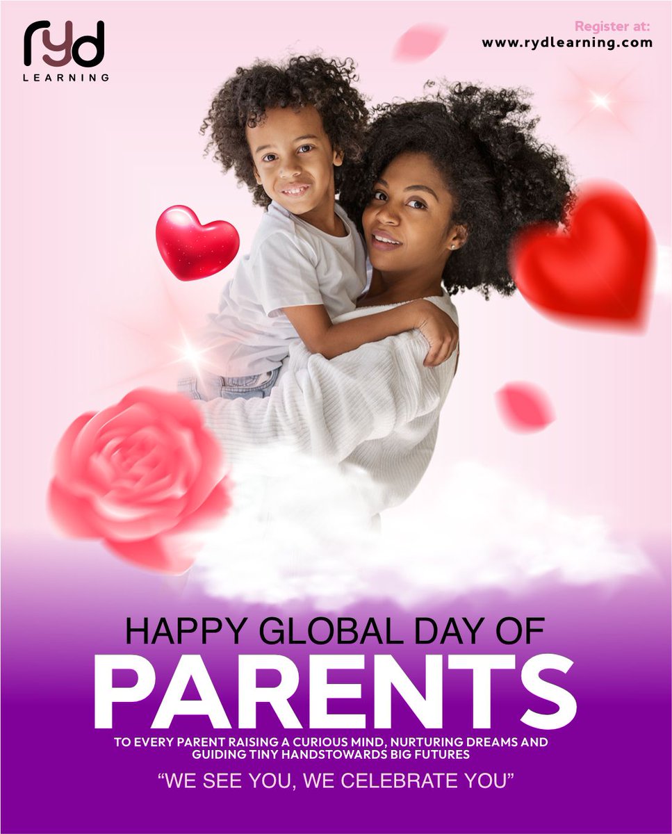 rydLearning's tweet image. To every Mum and Dad showing up with love, courage, and sacrifice — today is for YOU.
You’re not just raising children… you’re raising dreams, confidence, and a better future. 🌍✨

At RYD Learning, we see you.
We celebrate you.

#parentsday #Parents #ParentingTips