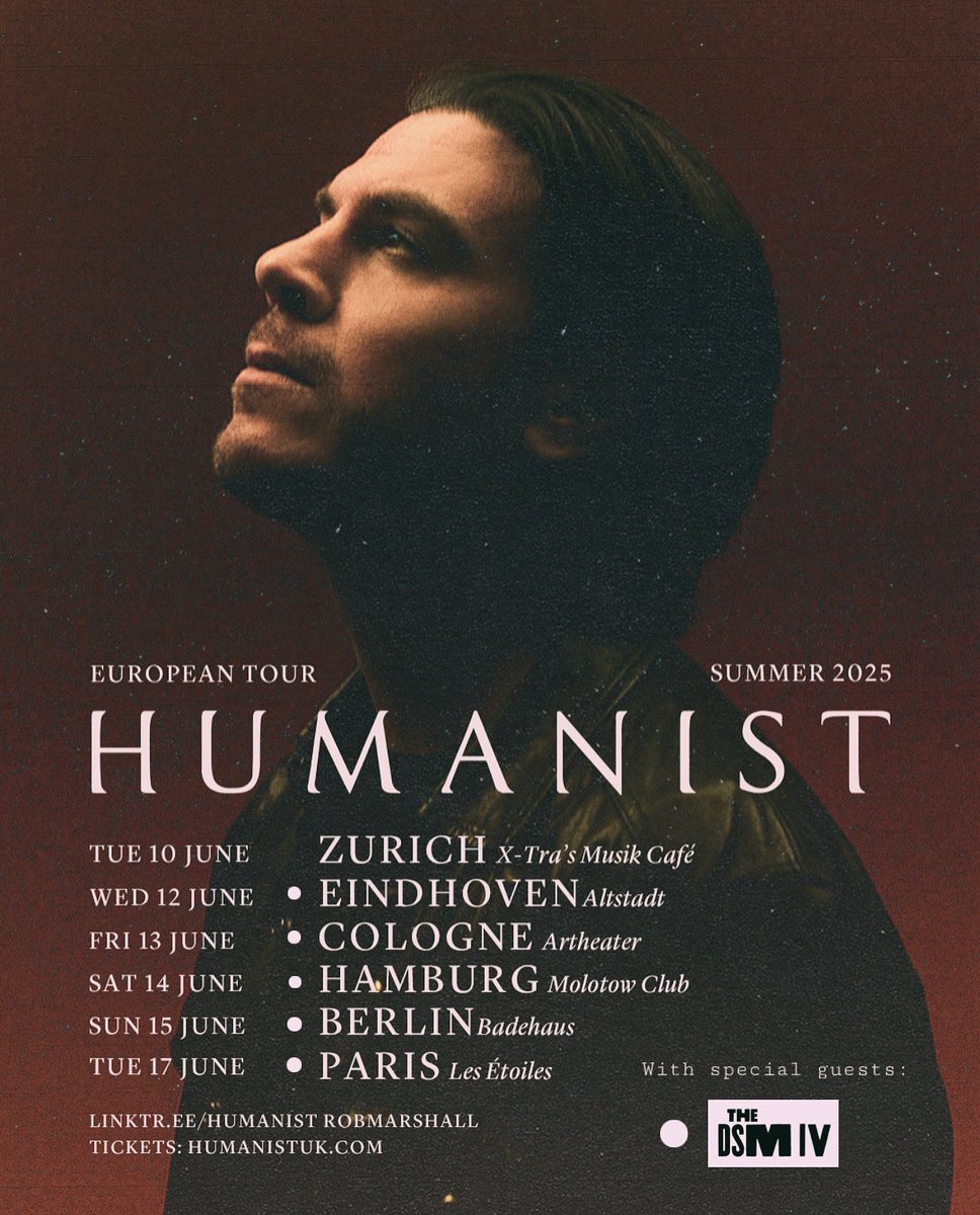 European Tour June 2025 
With support from DSM IV 

linktr.ee/humanist_robma…