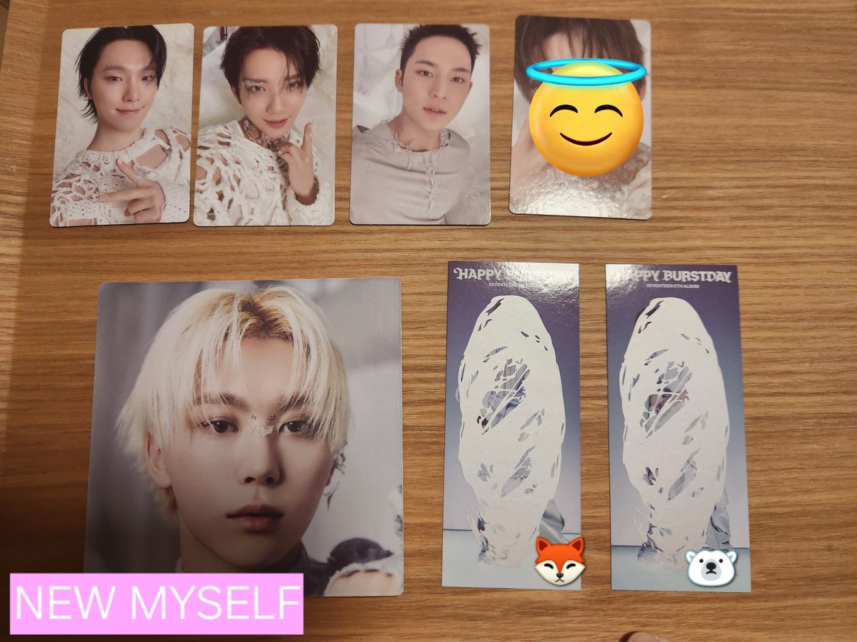 ywpy3's tweet photo. 【交換】SEVENTEEN セブチ   
happyburstday
譲）
newmyself
トレカ：ジョシュア/ミンギュ/ディノ
スクラッチカード：ウォヌ
パズル：スングァン

newescape
トレカ：ジョシュア/ジュン/ウォヌ
ポストカード：写真と別
ポスター：ディノ

求）同種エスクプス

郵送希望 https://t.co/6WG2OQTBtQ