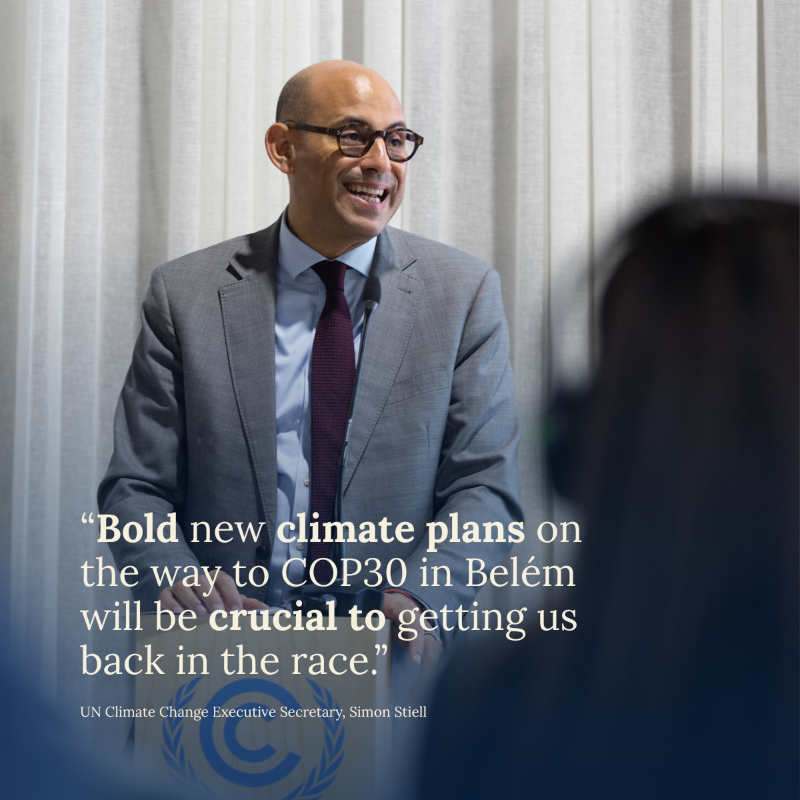 UNFCCC's tweet photo. The latest @‌WMO report warns that global temperatures will reach new extremes in the next five years.

The good news: Our long term temperature goals can still be achieved.

Ambitious climate action isn't optional. It's essential.