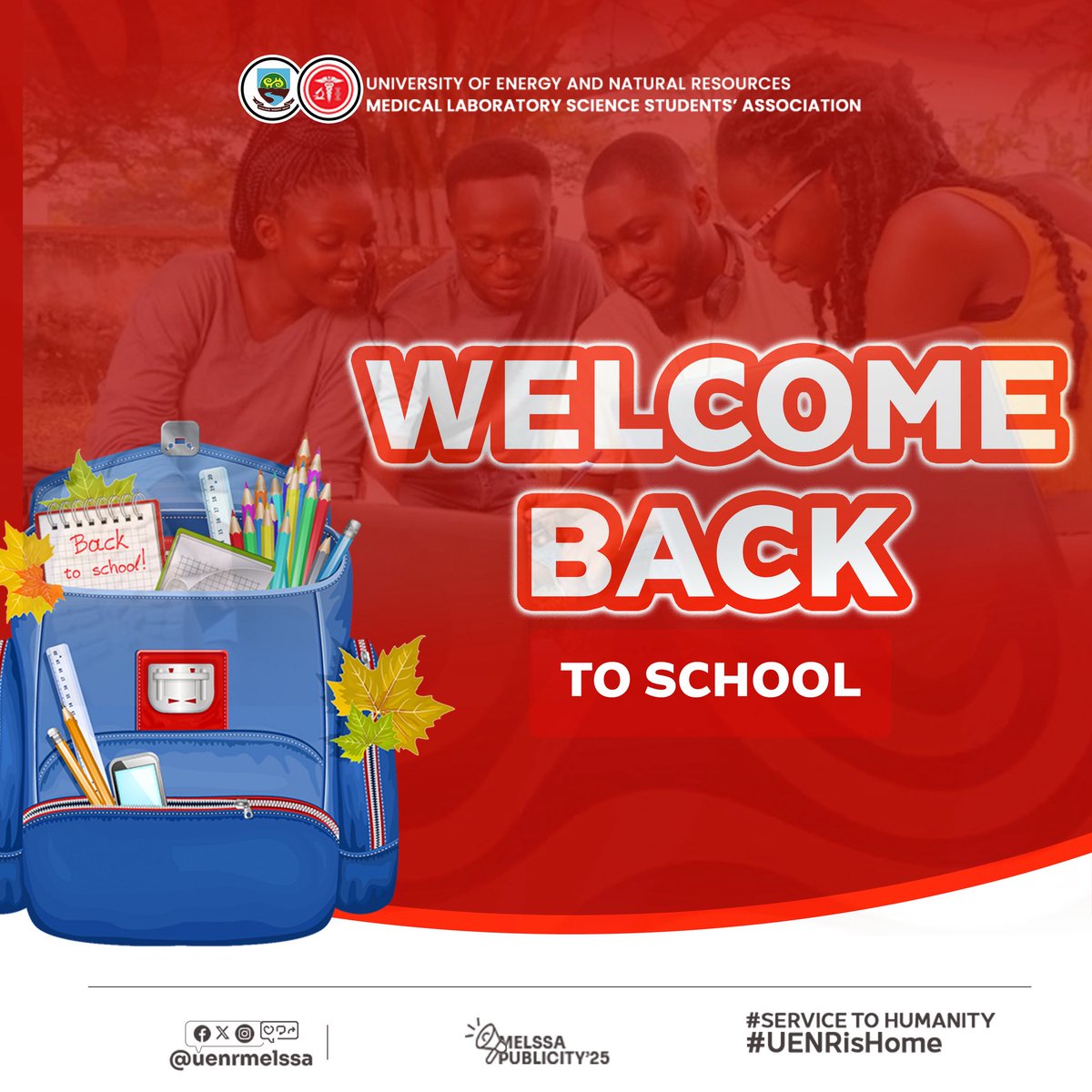 UENR MELSSA (@uenrmelssa) on Twitter photo UENR MELSSA Welcomes you all back to school
Let’s make this semester one of achievement,support and inspiration.
__ __ __ __ __ __ __ __ __ __ __
IG/Twitter: <a href="/uenrmelssa/">UENR MELSSA</a>
FB: uenrmelssa
📢©️ PUBLICITY ‘25
#ASAMOAH-ASAMOAHLEDADMINISTRATION UENR MELSSA Welcomes you all back to school
Let’s make this semester one of achievement,support and inspiration.
__ __ __ __ __ __ __ __ __ __ __
IG/Twitter: <a href="/uenrmelssa/">UENR MELSSA</a>
FB: uenrmelssa
📢©️ PUBLICITY ‘25
#ASAMOAH-ASAMOAHLEDADMINISTRATION