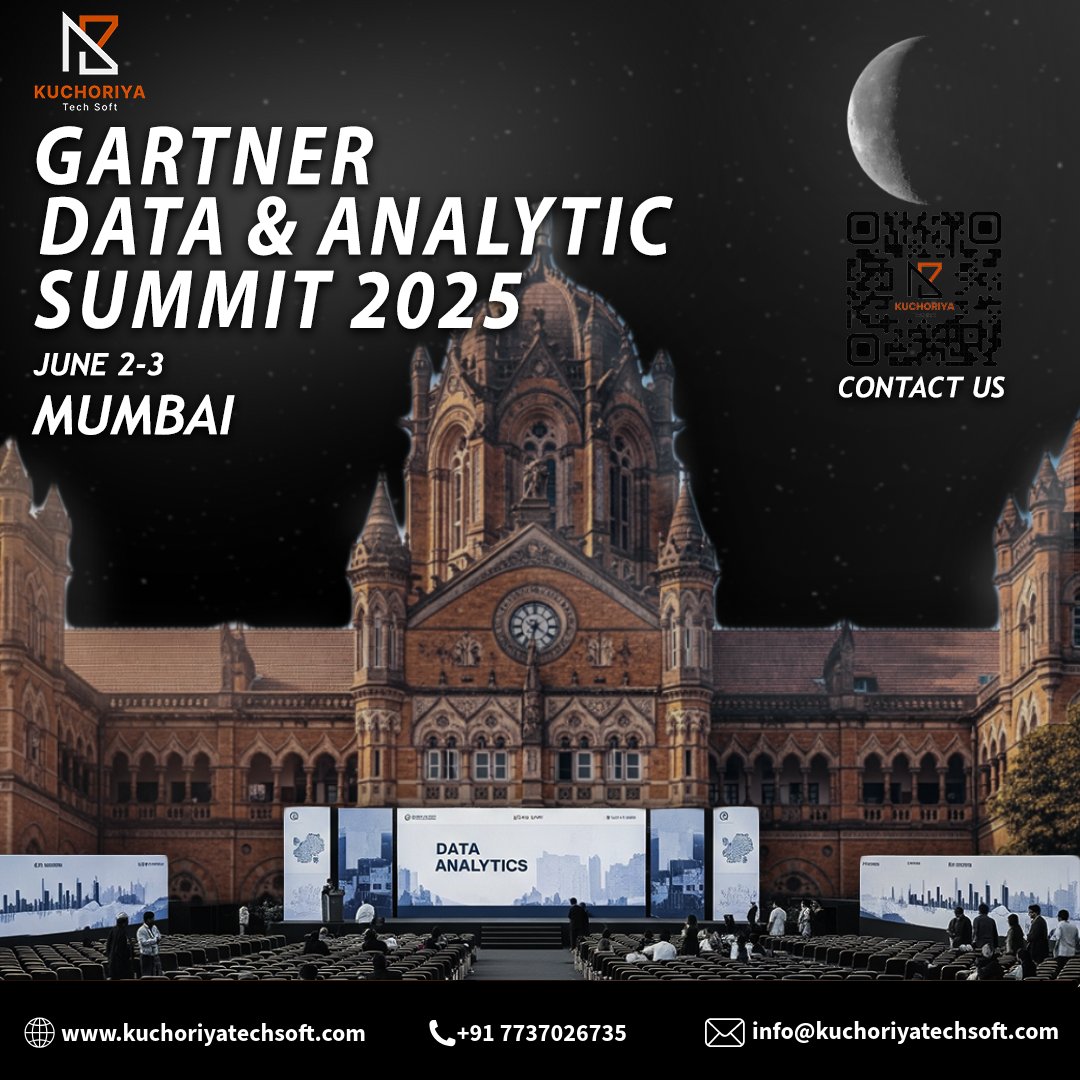 KuchoriyaSoft's tweet image. We&apos;re at #GartnerDataAnalytics Summit Mumbai 2025!
 🔹 June 2–3 | Mumbai

Explore AI, BI &amp;amp; Predictive Data Solutions with @KuchoriyaSoft .

📩 kuchoriyatechsoft.com

📅 Book a 1:1: calendly.com/alexmartinitex…

#AIDevelopment #BusinessIntelligence #DataAnalytics #TechEvents2025