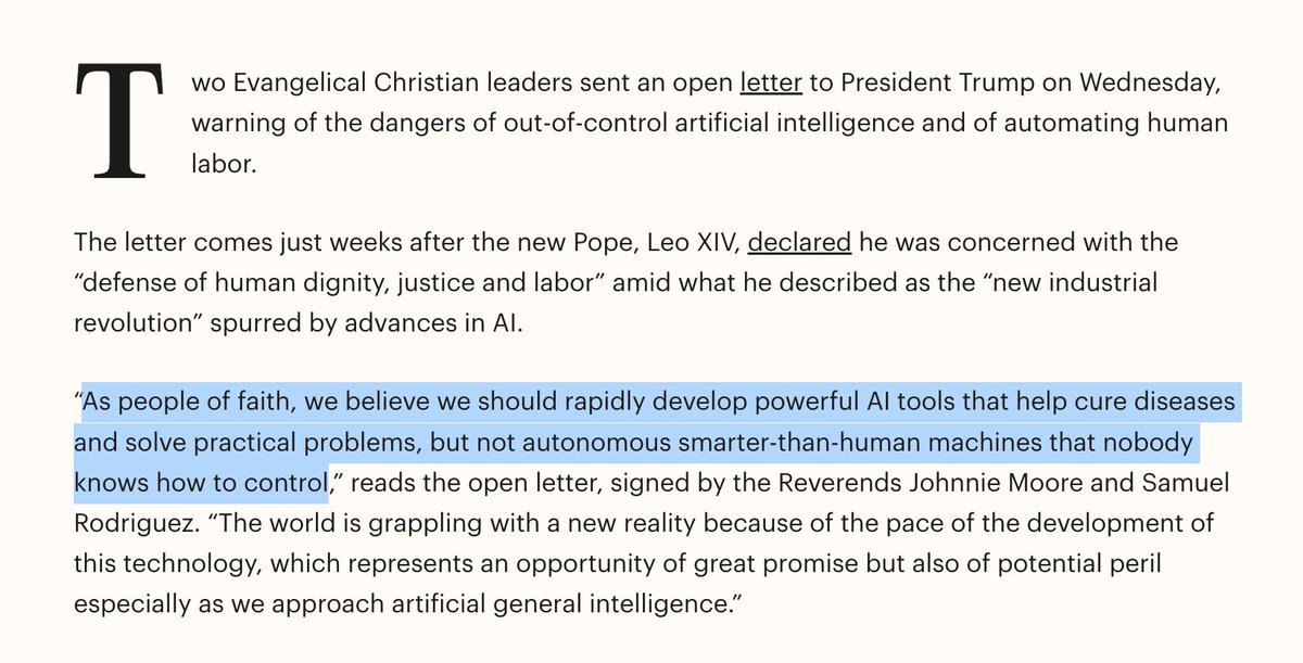 With Letter to Trump, Evangelical Leaders Join the AI Debate: