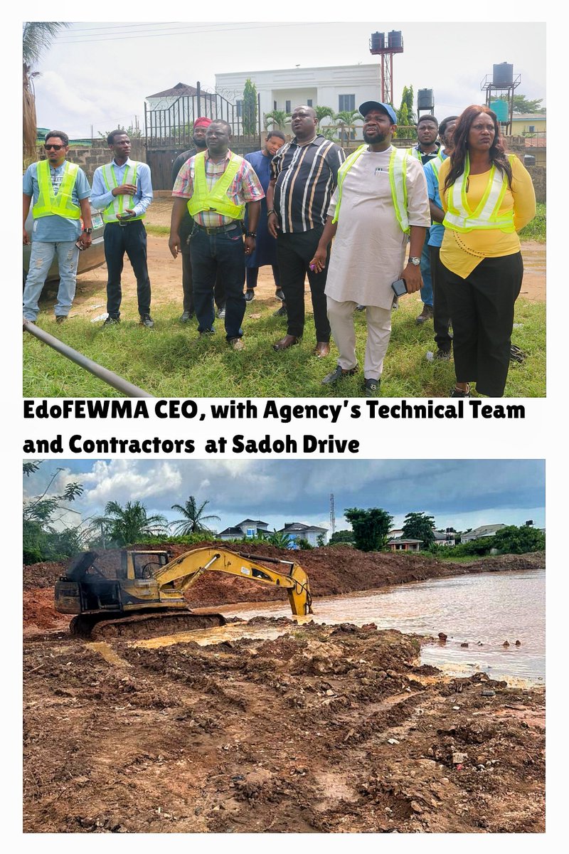 EdoStateFEWMA's tweet photo. More: https://t.co/fKCqg31m0c

Turning the Tide at Sadoh Drive: Residents praise Edo Government’s Lifesaving Flood and Erosion Control efforts. https://t.co/McwsEvHRe5