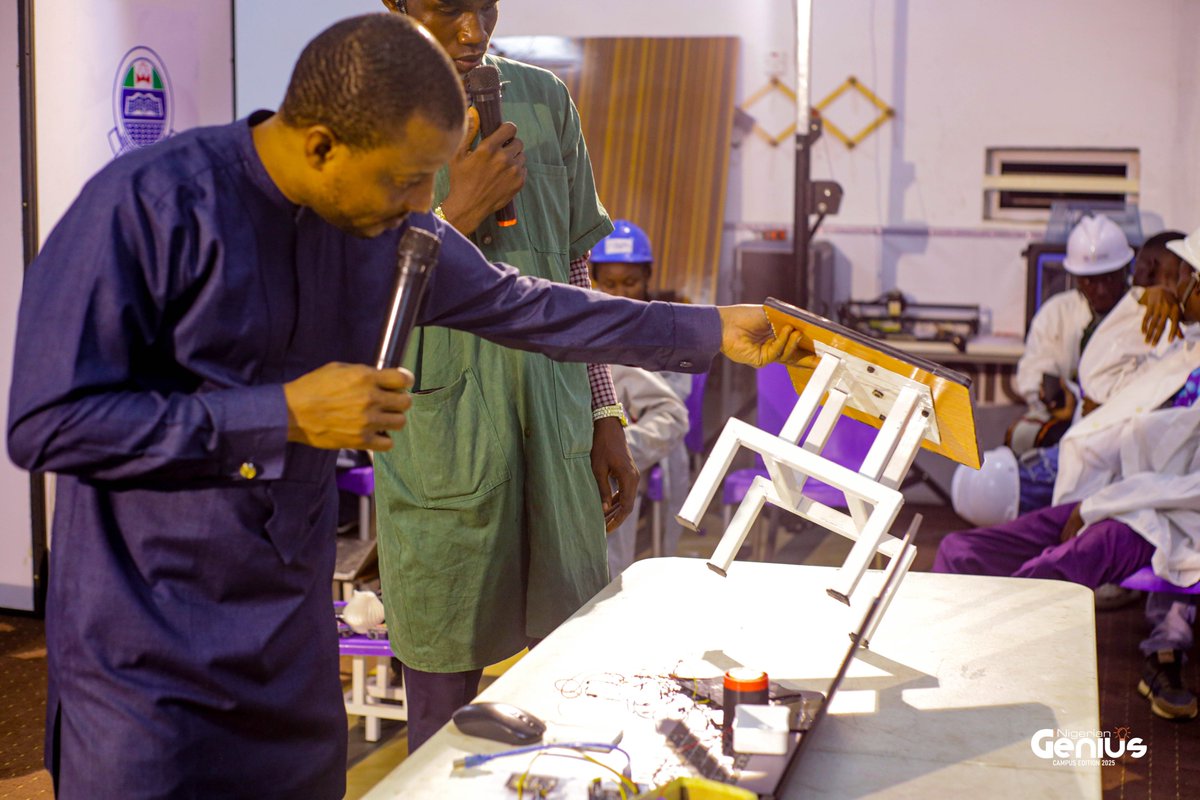 CIC Makerspace (@cic_makerspace) on Twitter photo Meet the geniuses from <a href="/lautechofficial/">Ladoke Akintola University of Technology</a> as they showcase their final project - an AI-powered security device that can be used to tackle Nigeria's insecurity issues.
Supported by
<a href="/ACTFoundation_/">ACTFoundation</a>
<a href="/AEC_Africa/">Advanced Engineering Centre (AEC)</a>
<a href="/autodesk/">Autodesk</a>
#NigerianGenius
#Engineering
#Innovation Meet the geniuses from <a href="/lautechofficial/">Ladoke Akintola University of Technology</a> as they showcase their final project - an AI-powered security device that can be used to tackle Nigeria's insecurity issues.
Supported by
<a href="/ACTFoundation_/">ACTFoundation</a>
<a href="/AEC_Africa/">Advanced Engineering Centre (AEC)</a>
<a href="/autodesk/">Autodesk</a>
#NigerianGenius
#Engineering
#Innovation