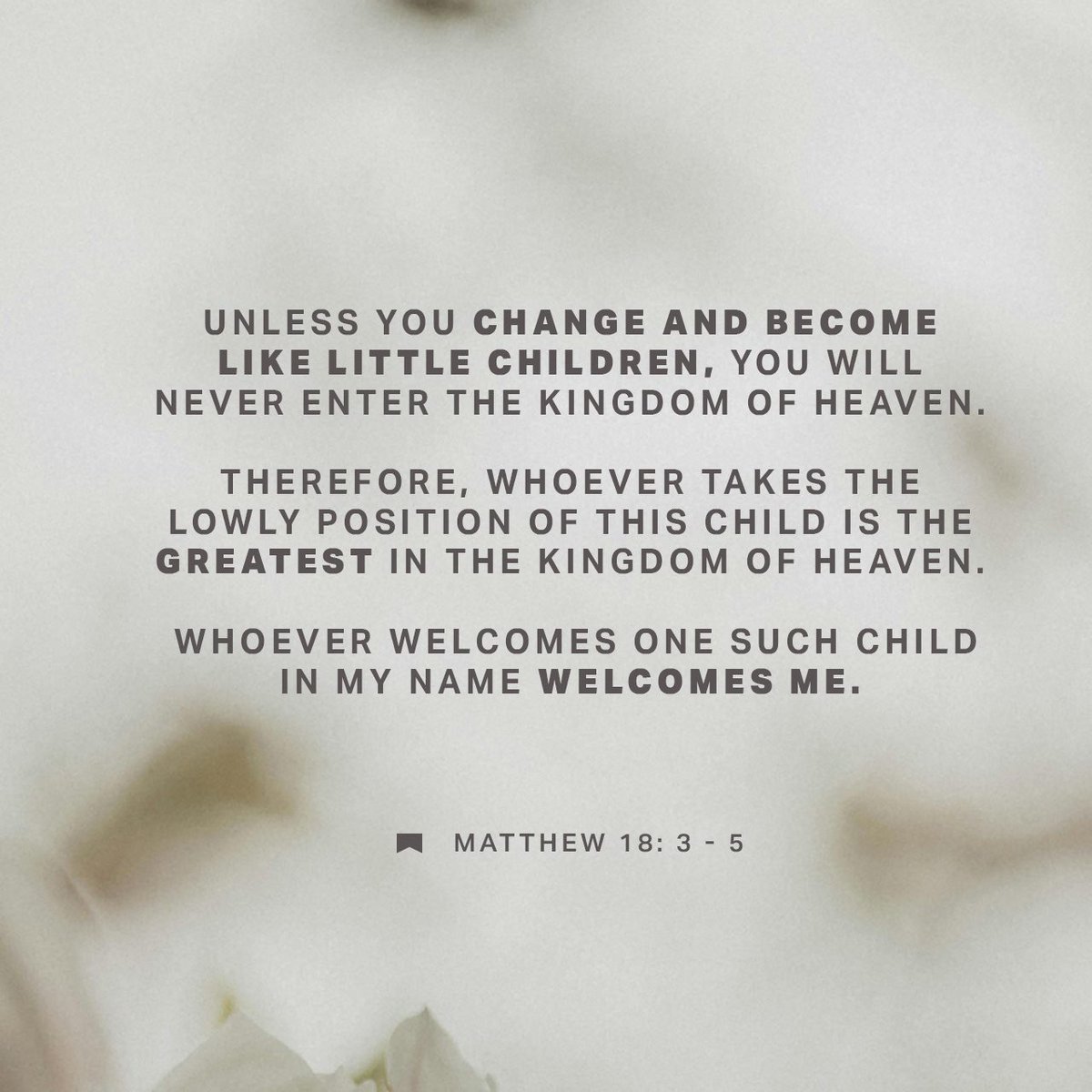 Matthew 18:3-5