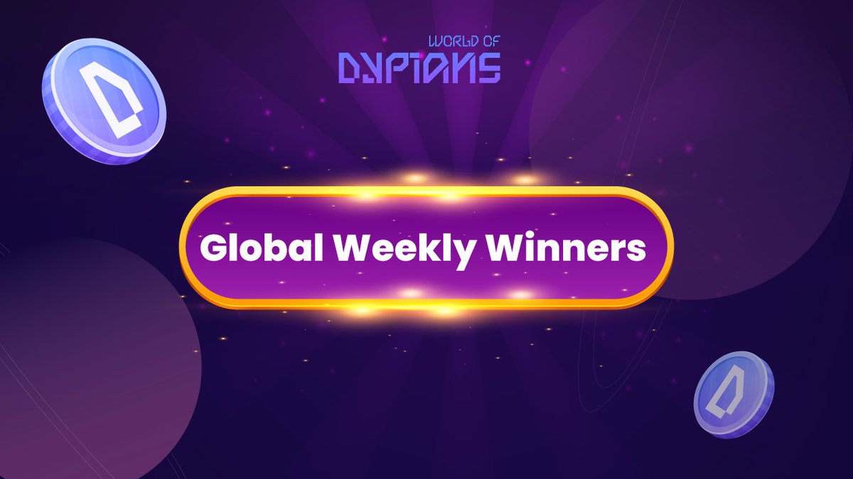 🔥 A new week brings a new wave of victors!

100 players just battled their way to the top of the Global Leaderboard.

Think you've got what it takes to rise above the rest?

👉 worldofdypians.com/account