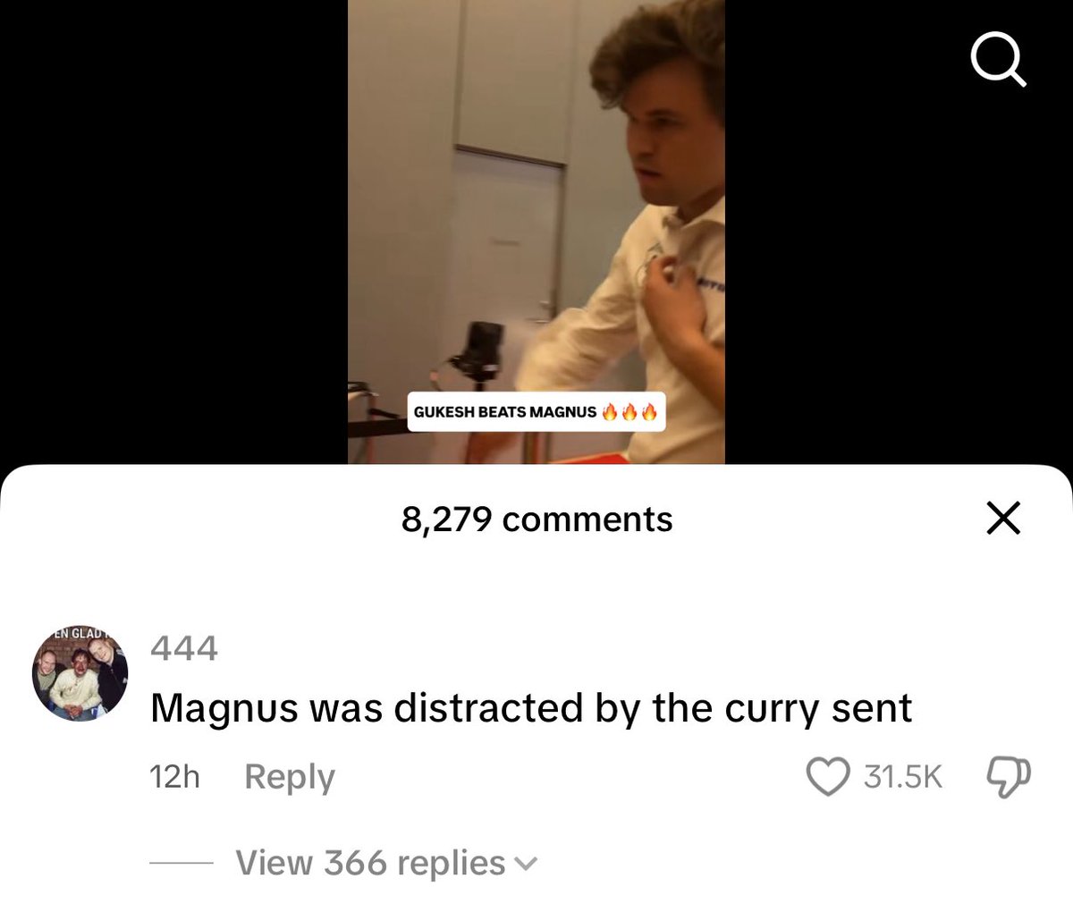 Can I ask Why isn’t <a href="/NorwayChess/">Norway Chess</a> moderating its TikTok account, despite repeated racist comments targeting Gukesh? These comments are visible, liked by thousands, and consistently appear at the top.