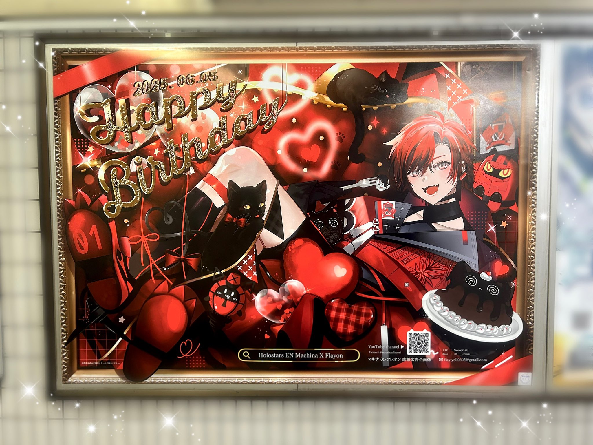 4日まで ホロスタEN マキナ・X・フレオン　アクリルパネル&複製サイン 2点 ホロスターズ EN マキナ・X・フレオン アクリルパネル&複製