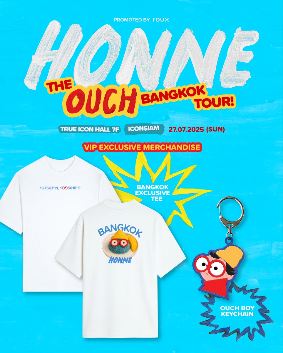 BreezenewsTH's tweet photo. HONNE ประกาศจัดคอนเสิร์ต ‘The OUCH BANGKOK Tour’ พร้อมแขกรับเชิญสุดพิเศษ ‘BOWKYLION’ 

บัตรเข้าชมจะเปิดจำหน่ายวันที่ 6 มิถุนายน 2568 ทาง https://t.co/pRZSXjURiH

อ่านต่อได้ที่.. https://t.co/9uc6X845I8

#HONNEinBKK #TheOUCHBangkokTour #ROUXlive #HONNE #Bowkylion #ICONSIAM https://t.co/apCZb9RTGz
