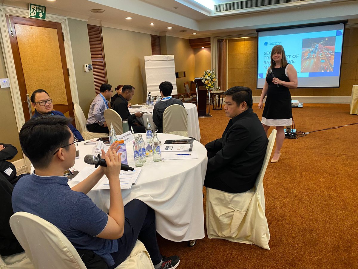 WINS_org's tweet image. Many thanks to our partners at Thailand's @atomsnet and the participants from all around the ASEAN region for making our regional training course on the secure transport of radioactive material a success!