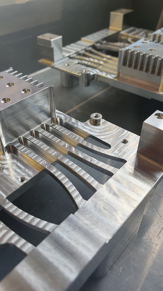 ElderEngLtd's tweet image. Look at the shine on these components... ✨

These chassis and brackets are engineered for space applications - precision-machined to meet the highest standards and ready to perform.

#SpaceSector #Chassis #Brackets #PrecisionEngineering #CNCTurning #CNCMachining #Manufacturing