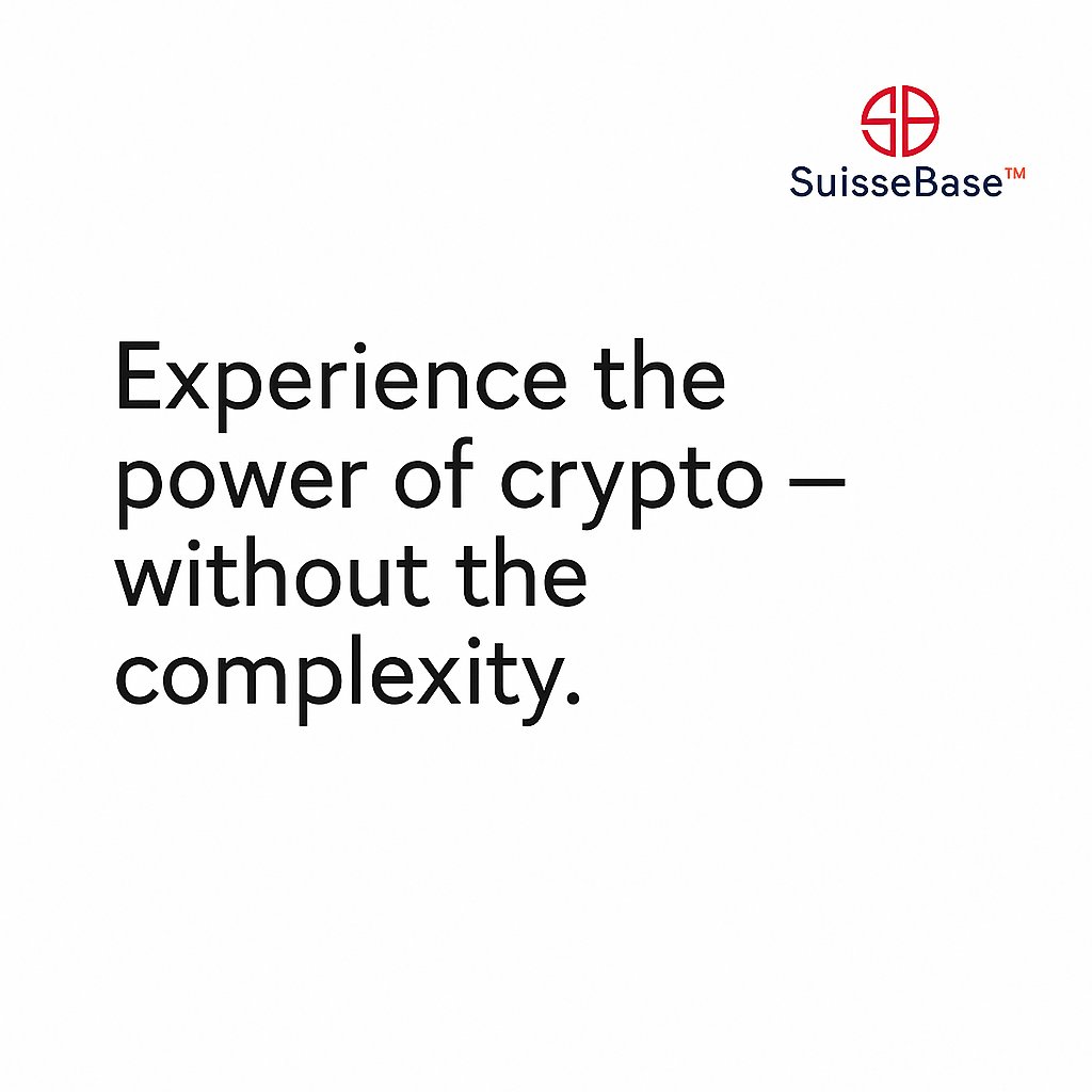 Unlock crypto with ease! 🔒 Regulated in Switzerland, easy onboarding, built for confident investors. #SuisseBase #CryptoMadeSimple #DigitalAssets #CryptoConfidence