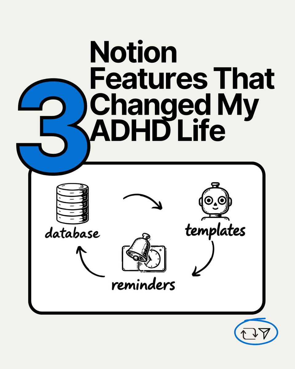 smart_notion's tweet image. ✨ Want a head start?
Comment “PACK” and I’ll send you my free Notion Starter Pack:
10 ADHD-friendly templates that make planning feel like progress.