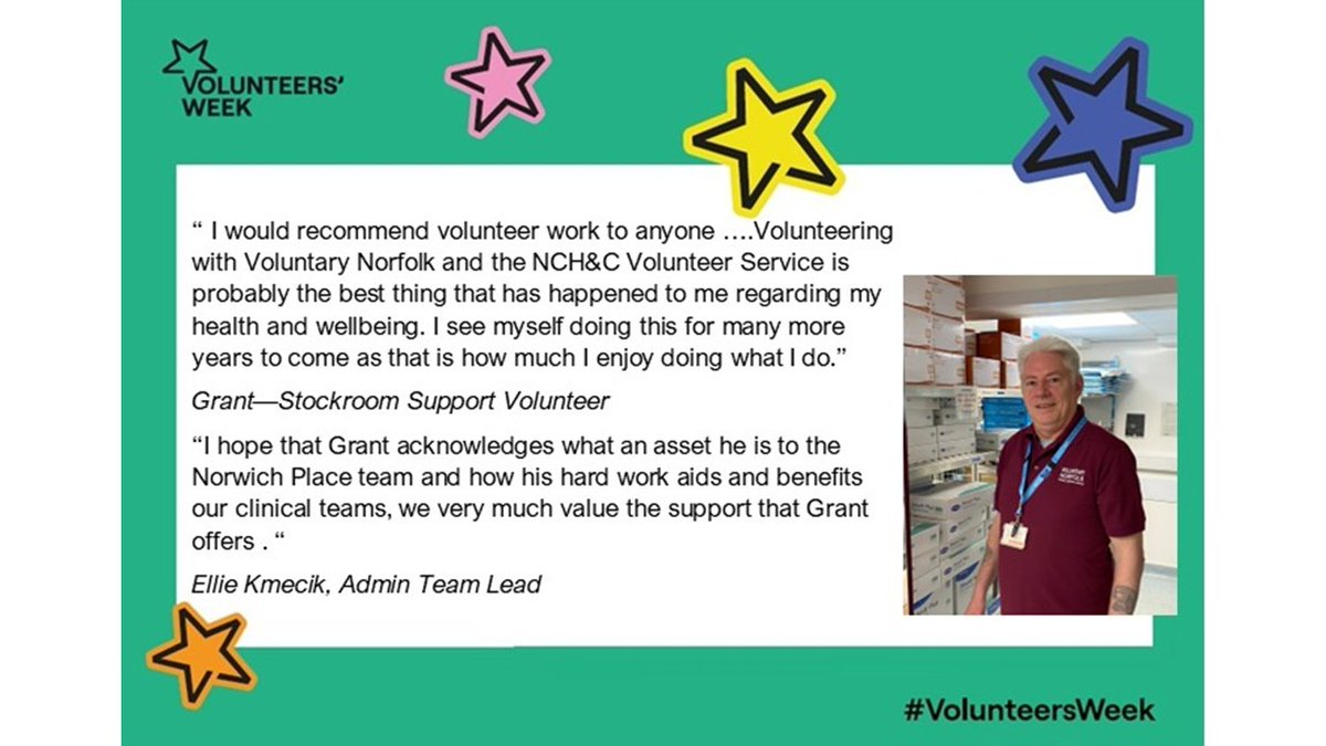 Both Grant, our volunteer and Ellie, his Volunteer Champion share their experiences from both sides of the coin &amp; the change #volunteering can make to everyone #volunteersweek2025 <a href="/NCHC_NHS/">NCH&C</a>