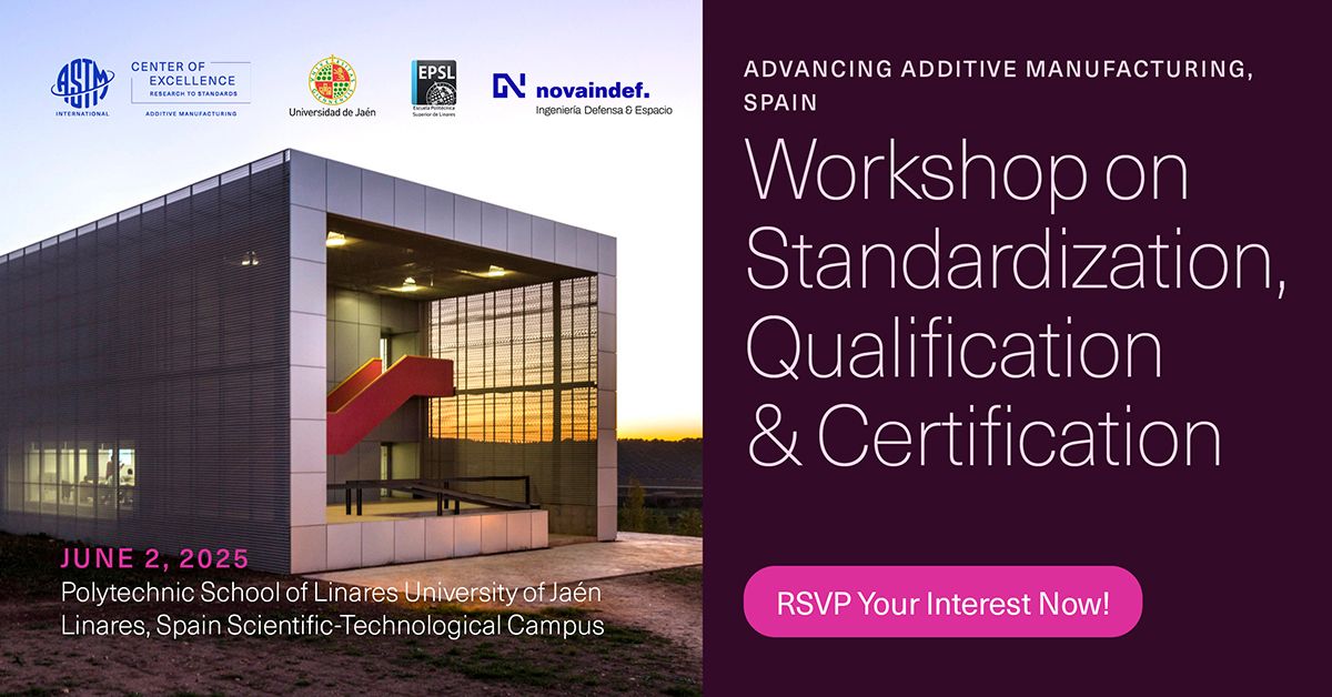 CATECTechCenter's tweet image. 📌Hoy lunes la @ujaen acoge un workshop internacional en la Escuela Politécnica Superior de Linares, sobre fabricación aditiva organizado en colaboración con #ASTM y #Novaindef, en el que participa #CATEC (1/2). 👇➡️amcoe.org/event/advancin…
