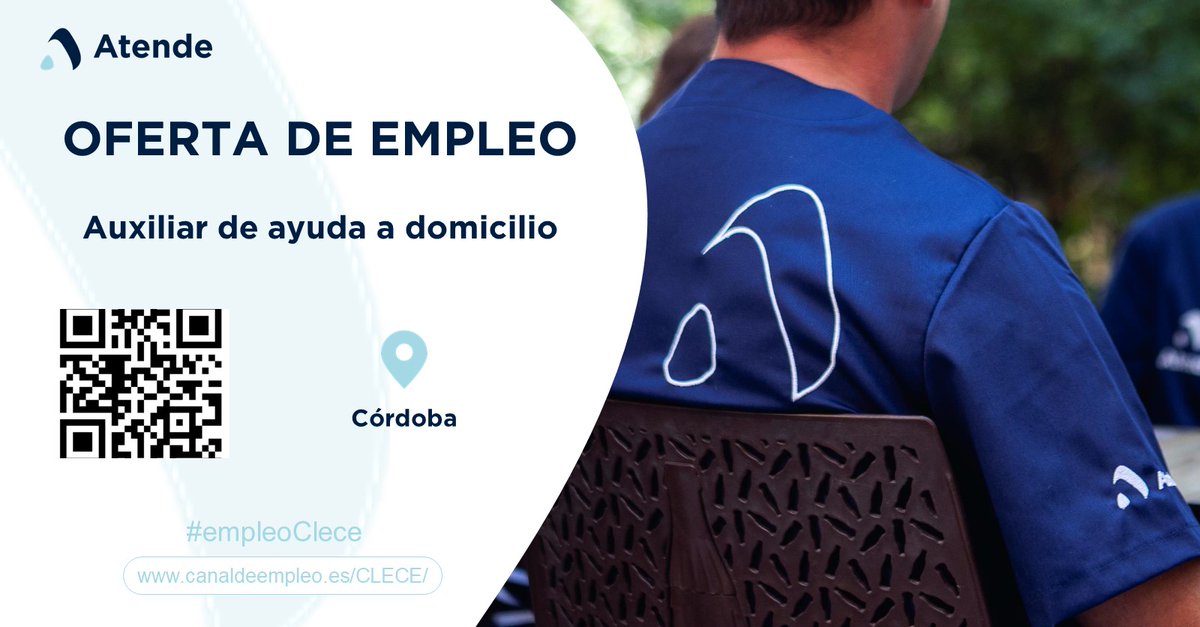 ¿Eres 𝘼𝙐𝙓𝙄𝙇𝙄𝘼𝙍 𝘿𝙀 𝘼𝙔𝙐𝘿𝘼 𝘼 𝘿𝙊𝙈𝙄𝘾𝙄𝙇𝙄𝙊 y buscas 𝙀𝙈𝙋𝙇𝙀𝙊💼en CÓRDOBA?    
INSCRÍBETE📷  bit.ly/3Z58aLU
 + Ofertas 📷canaldeempleo.es 
📷Canal de Empleo WhatsApp Andalucía📷