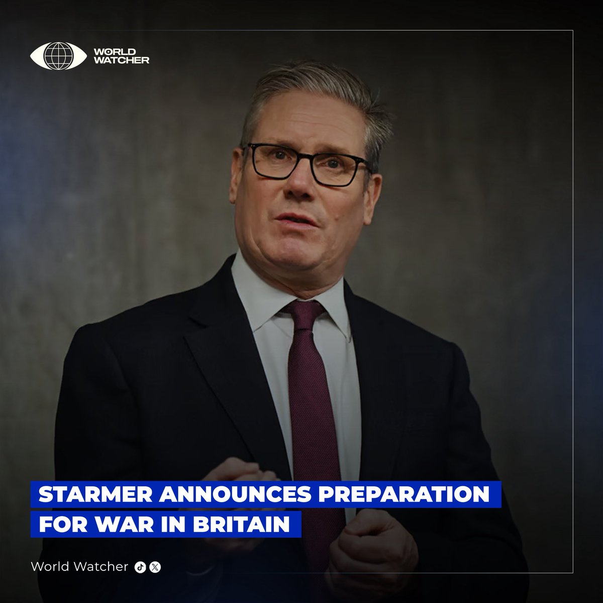 World__Watcher_'s tweet image. UK Prime Minister Keir Starmer announces a significant shift in defense strategy as the nation prepares for potential combat, emphasizing a state of readiness for the armed forces. 

#UKDefense #KeirStarmer #MilitaryReadiness #UK #UnitedKingdom #Starmer #Keir_Starmer