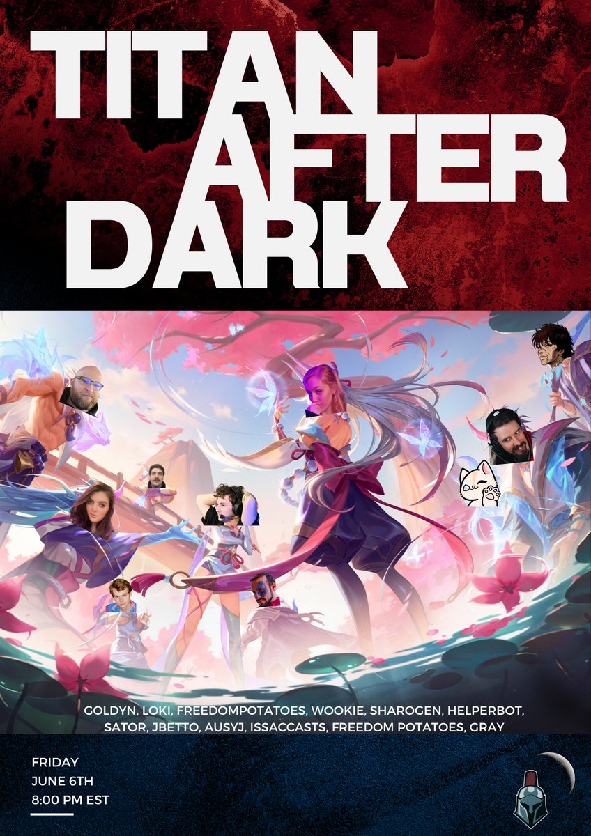 Splash into summer with the first episode of Titan After Dark! Catch us on Twitch tonight at 8:00 pm EST for player trivia, Summoners Rift Weather, Staff Pets and more!