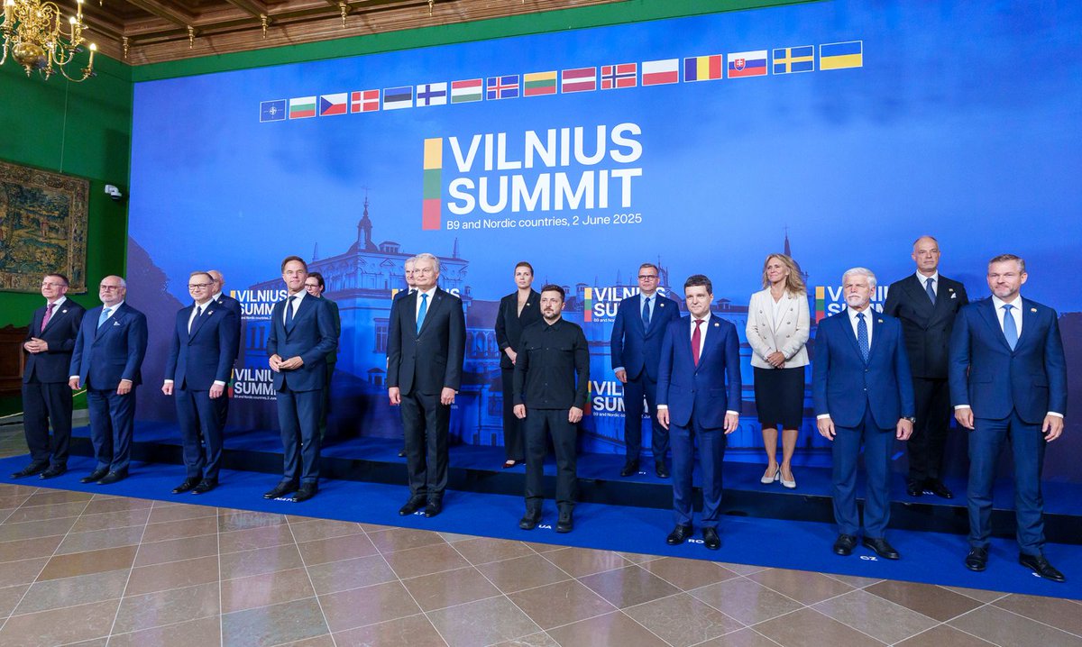 Glad to attend, in #Vilnius, the #B9 Summit, representing the voice of the Eastern Flank. We are committed to bring our contribution from the Baltic to the #BlackSea.