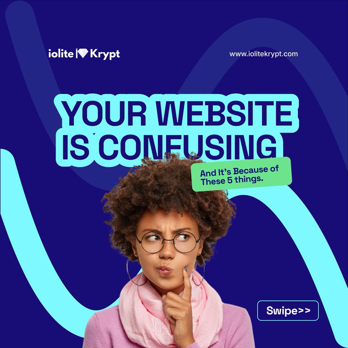 iolitekrypt's tweet image. Is your website scaring visitors away?👀
A confusing website = lost customers.
Swipe through and take the guesswork out of your website today.
iolitekrypt.com
#iolitekrypt #websitestips #webdesignsolutions