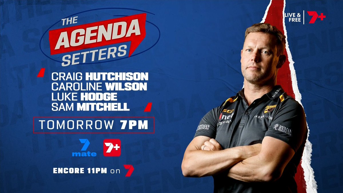 Tomorrow night's guest 😮‍💨

Stream The Agenda Setters via 7plus 👉 bit.ly/theagendasette…
