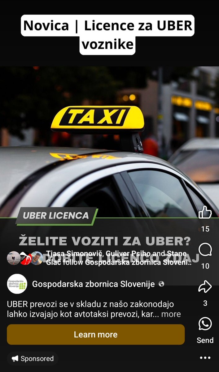 Vsi podjetniki, ki ste člani GZS, lahko tukaj lepo vidite kam gre vaš denar. Ne za reševanje vaših težav, ne za promocijo vaših storitev, denar gre za patetične sponzorirane oglase tuje multinacionalke, ki v Sloveniji nima niti podjetja in je zašla v "kadrovske težave".  🙈