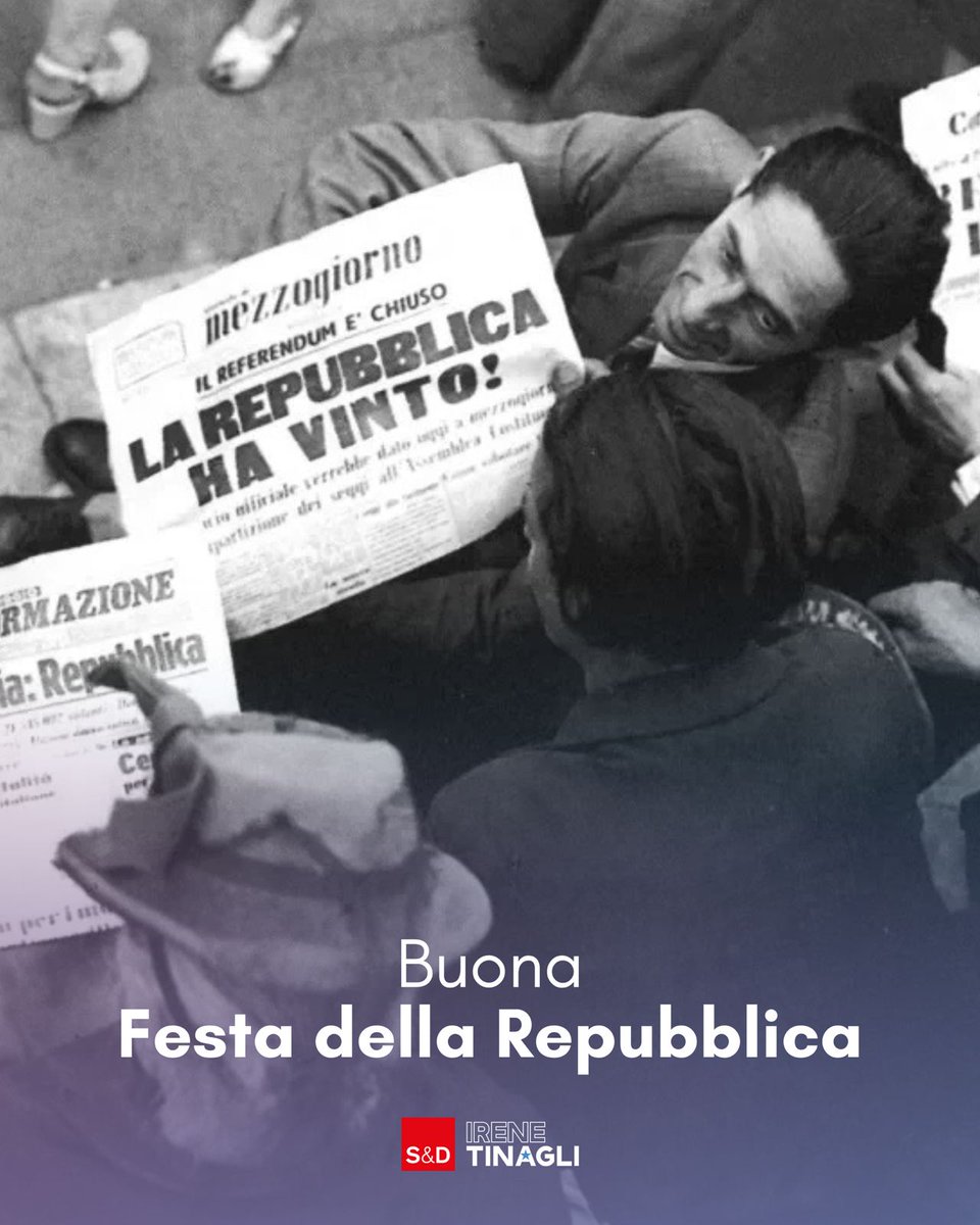 Buon #2giugno a tutti!

“Oggi come ieri, una festa per tutti gli italiani”