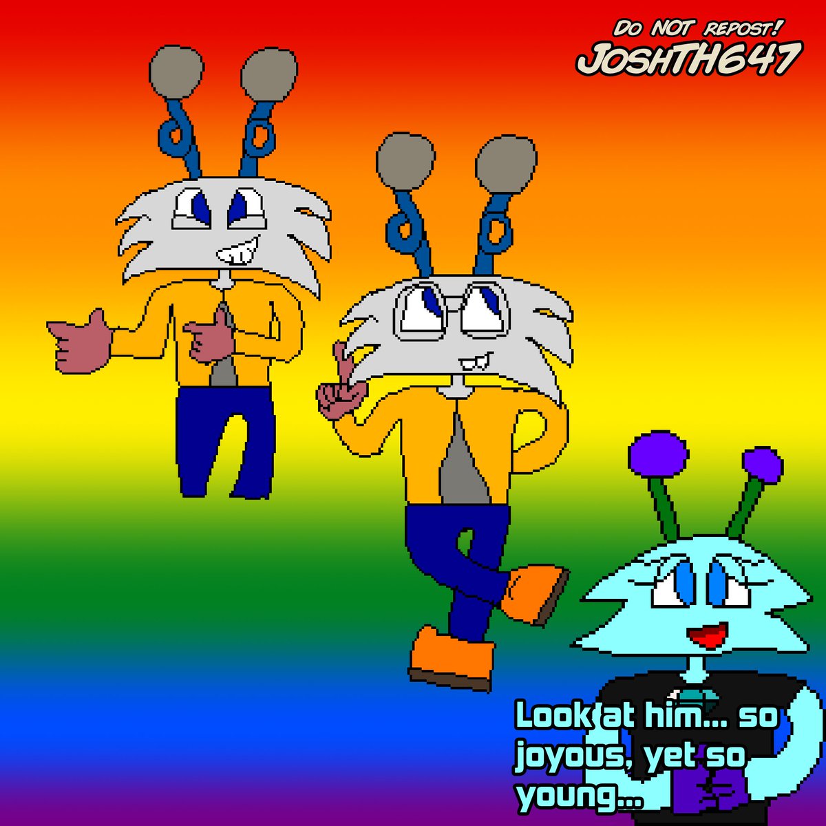 UnspiritedSoul's tweet photo. More of Danny Wind because he's such a goober,,, also a rainbow background because it's Pride Month!
#oc #ocart #ocartist #Crystalla #DannyWind #myart #myartwork #smallartist #Doodles https://t.co/nr6DEtoA63