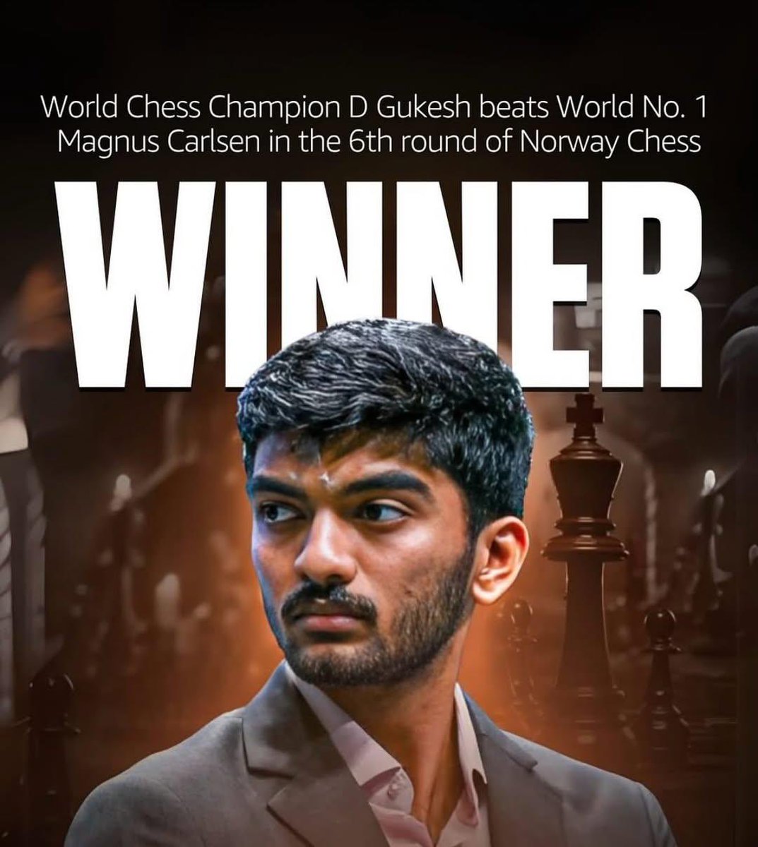 The day that changed chess history 🔥 
We all our proud of you <a href="/DGukesh/">Gukesh D</a> 👏 🇮🇳 

#chesschamps #gukesh #WorldChessChampion #winner