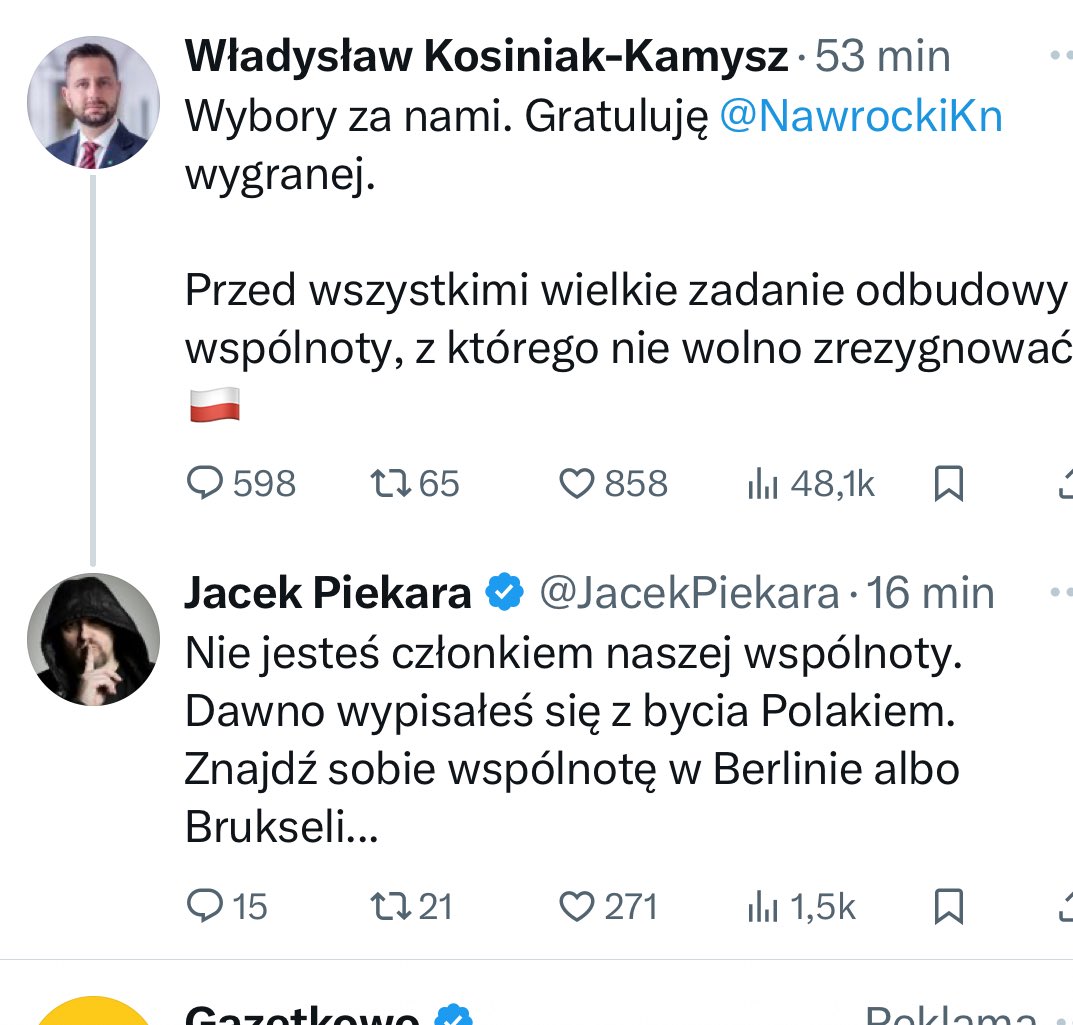 p_hudini's tweet photo. Prezydent wszystkich Polaków .. tak jak rozumieją te hasło wyborcy ⁦@NawrockiKn⁩ … 🤷‍♂️ https://t.co/RtEYgXfrdJ
