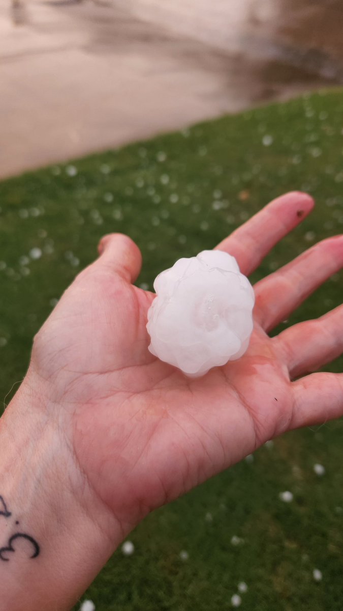 KimSanders63's tweet photo. @KaraSewellTV @MarcIstook @GregFieldsWX This was in Grand Prairie yesterday from my friend Amanda #wfaa #daybreak https://t.co/nQTgXgzlmu