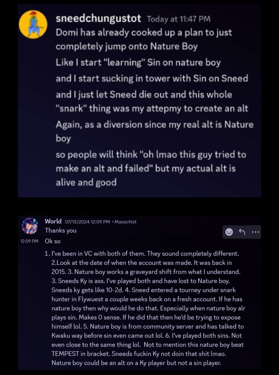 "I personally decided that their actions online did not represent who they are" - Domi World. August 2024 speaking on known lolicon and transphobe Sneed Chungus