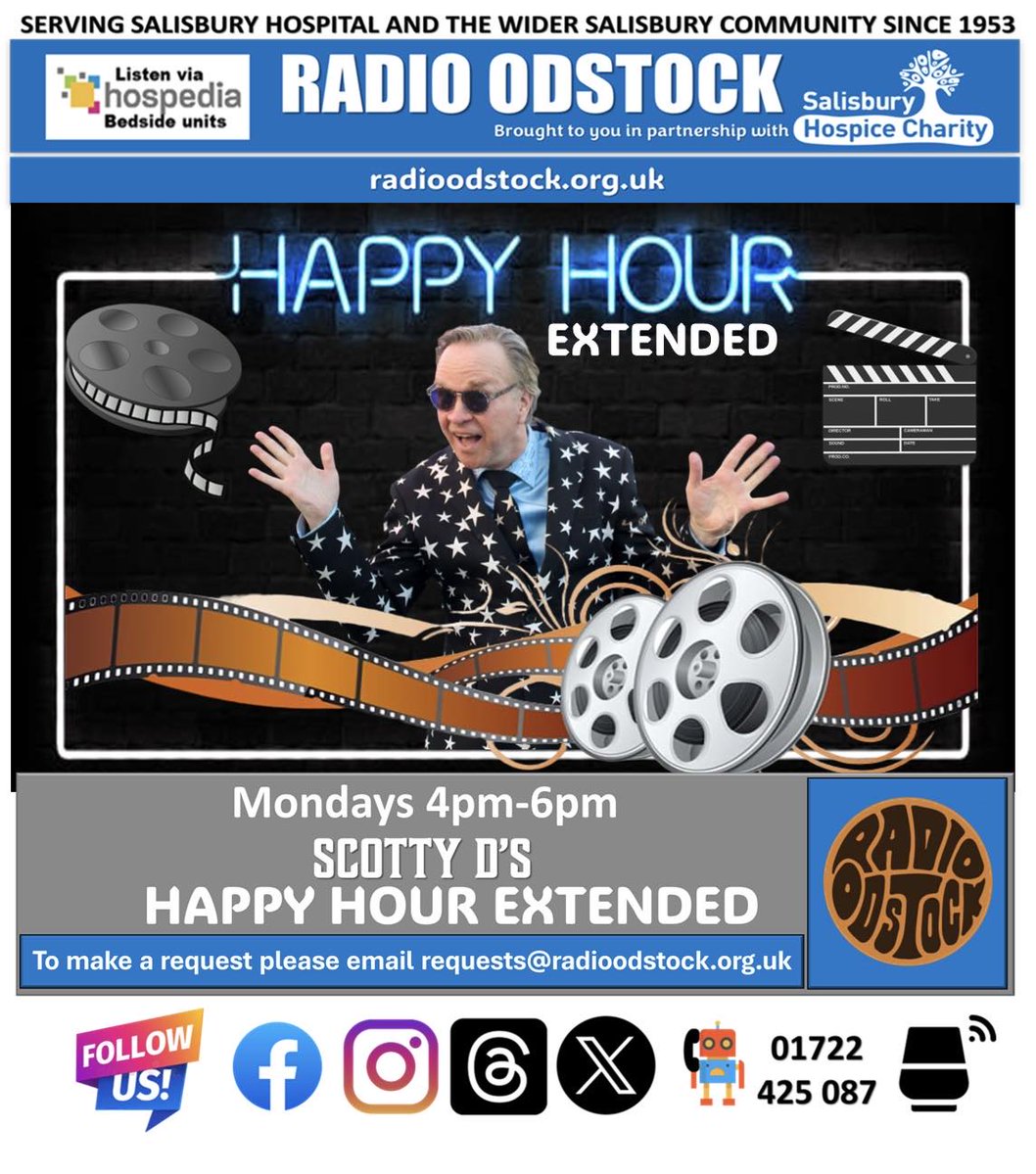 Radio Odstock www.radioodstock.org.uk (@odstockradio) on Twitter photo As we hang on to every last bit of sunshine, Scotty D brings us a little more! ☀️
And will his special guest be US Army GI Eddie Lennard or do we have to wait till Saturday for the <a href="/SalisburyNHS/">Salisbury Hospital</a> Open Day?
Listen from 4pm at radioodstock.org.uk
#salisbury #happyhour As we hang on to every last bit of sunshine, Scotty D brings us a little more! ☀️
And will his special guest be US Army GI Eddie Lennard or do we have to wait till Saturday for the <a href="/SalisburyNHS/">Salisbury Hospital</a> Open Day?
Listen from 4pm at radioodstock.org.uk
#salisbury #happyhour