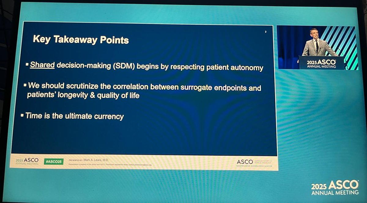 phsonco's tweet photo. Excellent presentation by @marklewismd . These are ideas we should always keep in mind when translating a clinical trial into real-world practice!