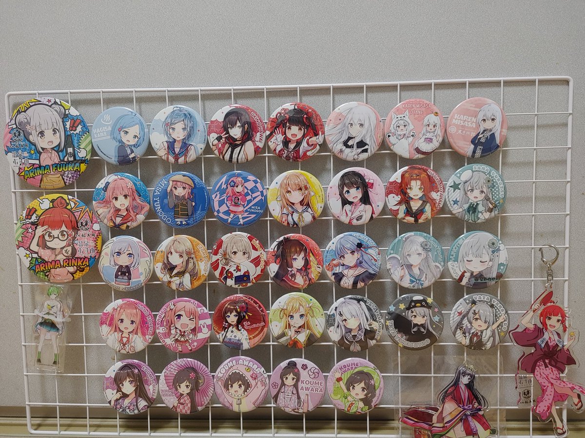 温泉むすめ」個人サポーター返礼品2022缶バッジ(鈍川まなみ無し) 温泉